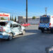 Mujer y su bebé resultan lesionados tras choque con camión urbano