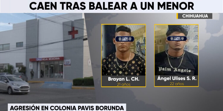 Detienen a dos presuntos responsables de ataque armado contra un menor en la colonia Pavis Borunda