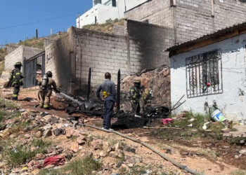 Hombre presuntamente intoxicado incendia su domicilio en la colonia San Jorge
