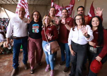 Encabeza Cruz Pérez Cuéllar asamblea informativa de Morena en Ciudad Juárez