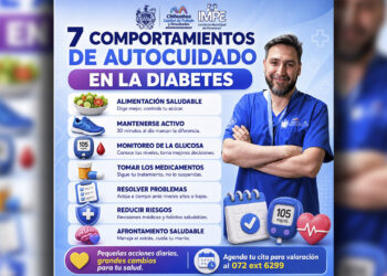 Invita Gobierno Municipal a conocer y aplicar los siete autocuidados de la diabetes
