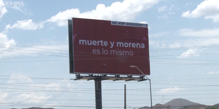 PAN coloca espectaculares contra Morena en Chihuahua y Ciudad Juárez