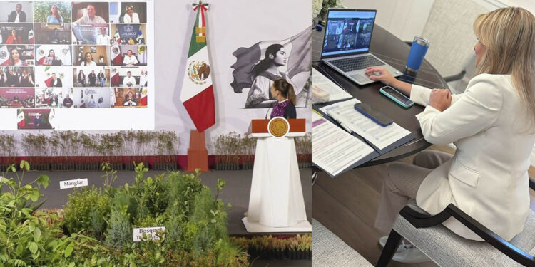 Participa Maru Campos en la ‘Mañanera’ para anunciar la Jornada Nacional de Reforestación