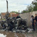 Se consume tractocamión por incendio en la colonia 11 de Febrero