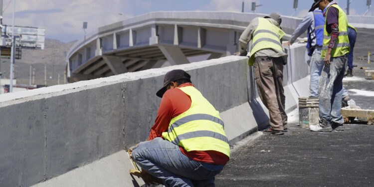 Supera el 90% de avance el Paso Superior de Los Nogales e Industrias
